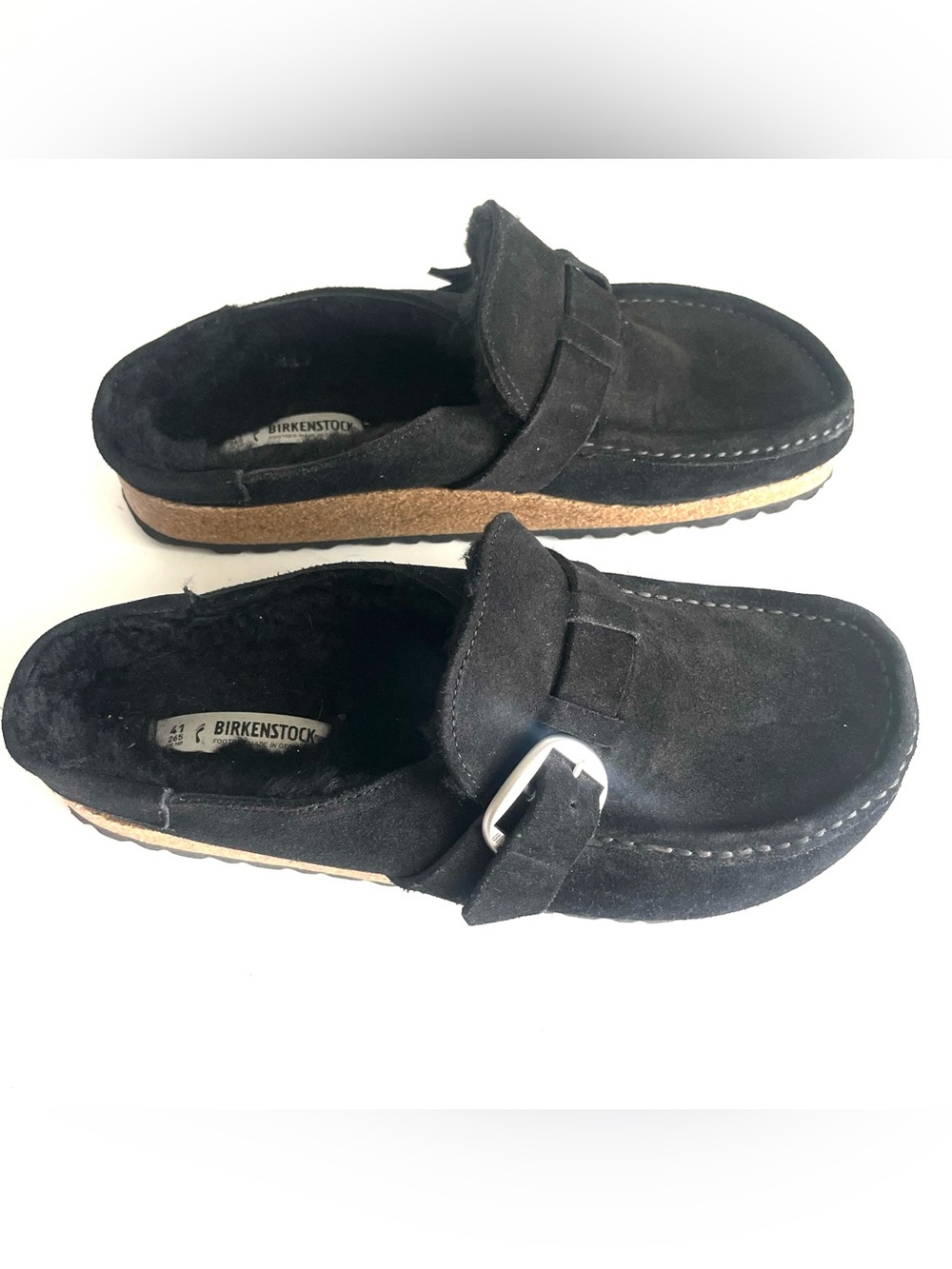 Birkenstock shearling Buckley clog sz 41